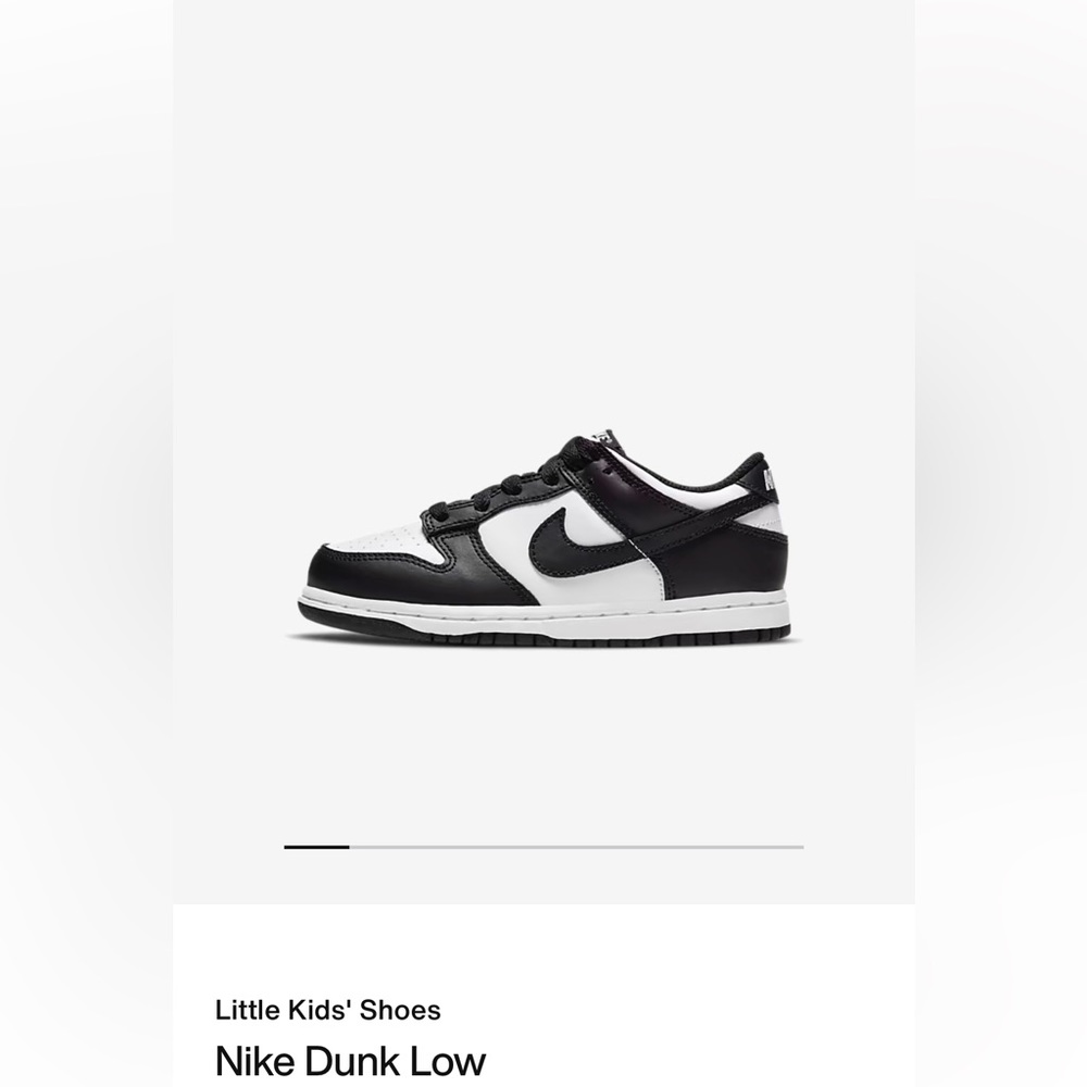 Little kid nike dunk low size 11.5, perfect conditions